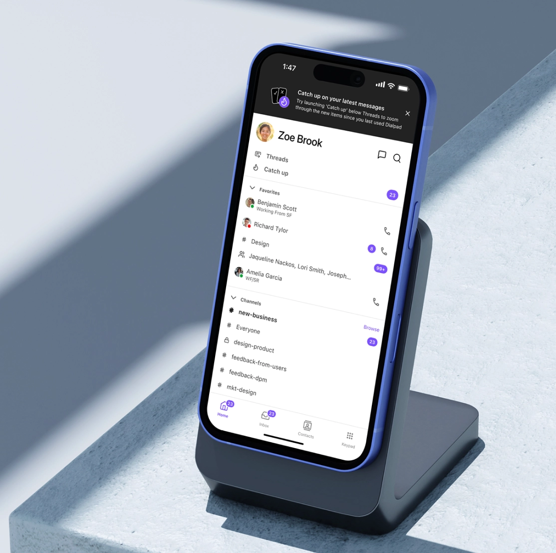 Catch Up – Dialpad mobile feature