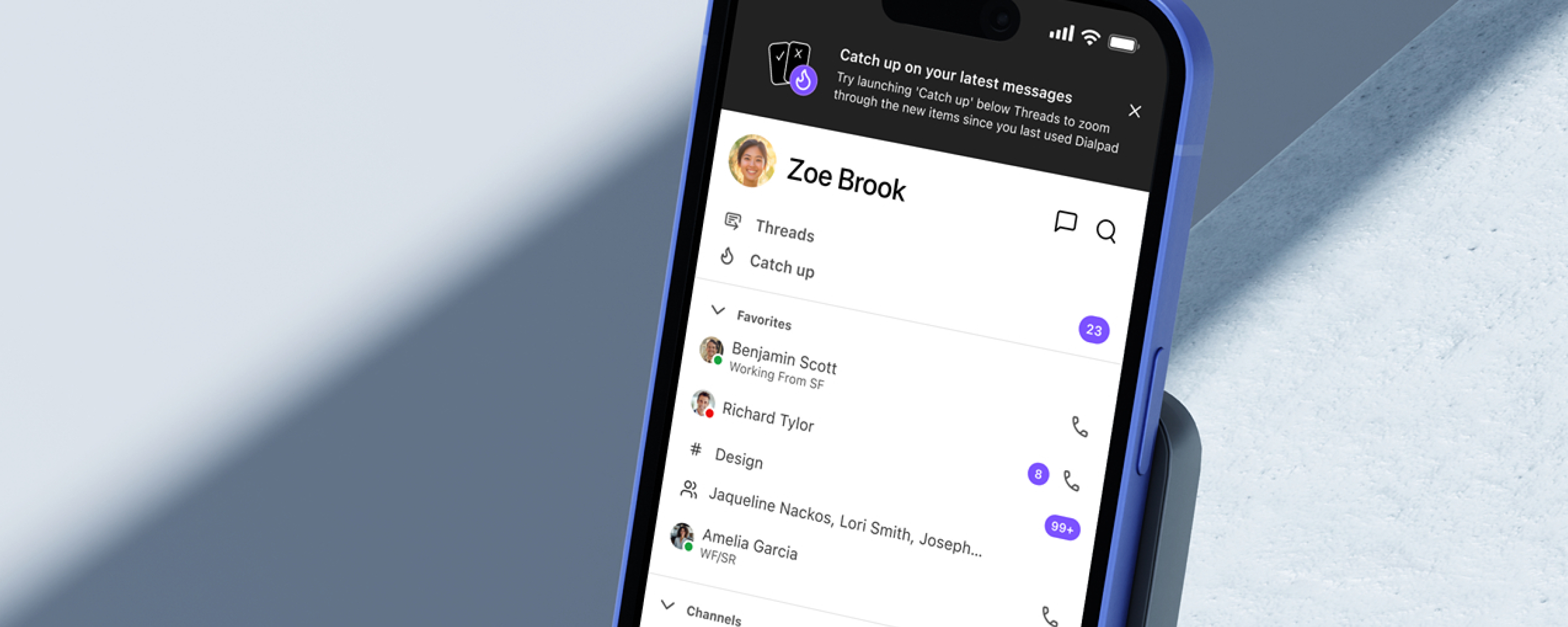 Catch Up feature — Dialpad iOS